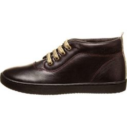 Skórzane sneakersy w kolorze ciemnofioletowym. Fioletowe trampki i tenisówki dziewczęce Billowy, bez wzorów, bez zapięcia. W wyprzedaży za 155.95 zł.