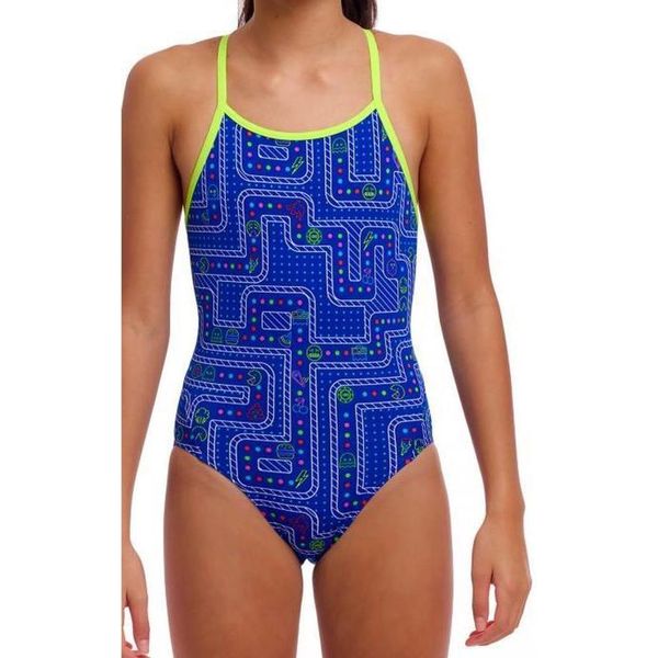 Strój kąpielowy jednoczęściowy FUNKITA Much Munchies - dziewczęcy. Niebieskie stroje kąpielowe dla dziewczynek FUNKITA, bez wzorów. Za 209.00 zł.