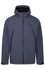 Trespass Hubbard - Męska kurtka softshell Bluetone. Niebieskie kurtki męskie Trespass, m, z aplikacjami, z gumy, bez kaptura. Za 402.99 zł.
