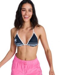 Trójkątny stanik bikini dla Kobiety THE RETRO ESSENTIALS Czarny. Szare bikini damskie Roxy, xs, bez wzorów. Za 129.99 zł.