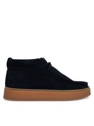 Clarks Trzewiki Boxbee WallaBT 26328017 Czarny. Czarne botki męskie Clarks, bez wzorów, ze skóry, bez zapięcia. Za 519.99 zł.