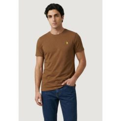 Koszulka crop top Mężczyzna U.S. POLO ASSN. MICK-BASIC. Brązowe koszulki polo męskie U.S. Polo Assn., m, bez wzorów, z bawełny, bez ramiączek. W wyprzedaży za 159.40 zł.