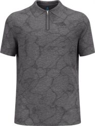 Koszulka polo z krótkim rękawem męska ODLO Ascent Chilltec Polo Shirt. Czarne koszulki sportowe męskie Odlo, l, bez wzorów, z dżerseju, bez kołnierzyka, bez ramiączek, do biegania. Za 309.00 zł.