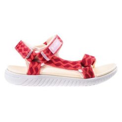 Sandały damskie Hi-Tec Hanar Wo's - różowe, Rozmiar buta 36. Czerwone sandały damskie Hi-tec, bez wzorów, bez obcasa, bez zapięcia. Za 44.99 zł.