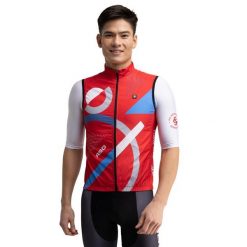 Męska wiatroszczelna kamizelka rowerowa Real Sporting de Gijón x. Czerwone buty sportowe męskie SIROKO, m, bez wzorów, sportowe, bez kaptura. Za 254.00 zł.