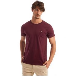 Polo Club C.H..A T-Shirt Męski L Burgundowy. Czerwone koszulki polo męskie Polo Club C.H..A, z bawełny. W wyprzedaży za 109.00 zł.