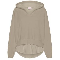 Bluza Deha Parachute Trim Hoodie Damskie. Brązowe bluzy damskie Deha, l, bez wzorów, z bawełny, z kapturem. Za 467.99 zł.