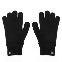 Rękawiczki Quiksilver. Czarne rękawiczki męskie Quiksilver, bez wzorów, z dzianiny. Za 49.99 zł.