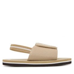 Sandały BOSS. Brązowe sandały chłopięce Boss, bez zapięcia. Za 167.99 zł.