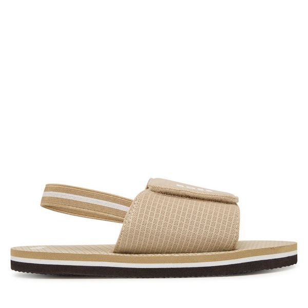 Sandały BOSS. Brązowe sandały chłopięce Boss, bez zapięcia. Za 150.99 zł.