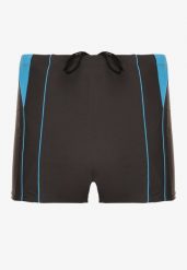 Ciemnoszare Kąpielówki w Trójkąty z Paskami Sarivere. Szare kąpielówki męskie Born2be, l, bez wzorów. Za 34.99 zł.