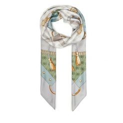 Chusta Guess. Zielone szaliki i chusty damskie Guess, z aplikacjami. Za 219.99 zł.
