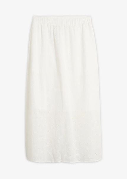 Spódnica midi z czystej bawełny. Niebieskie spódnice damskie bonprix, bez wzorów, z bawełny, midi. Za 64.99 zł.