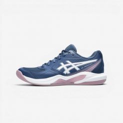 Buty tenisowe damskie ASICS Gel Dedicate na nawierzchnię dywanową. Obuwie sportowe damskie Asics, bez wzorów, z materiału, tenisowe. Za 299.99 zł.