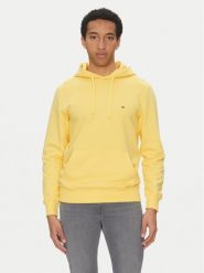 Tommy Hilfiger Bluza Essential MW0MW37235 Żółty Regular Fit. Żółte bluzy męskie Tommy Hilfiger, m, bez wzorów, z bawełny, bez kaptura. Za 309.99 zł.
