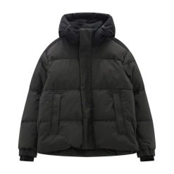 Kurtka z kapturem CMP. Czarne kurtki snowboardowe męskie CMP, l, bez wzorów, z puchu, outdoorowe. Za 671.00 zł.