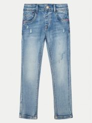 NAME IT Jeansy 13237182 Błękitny Slim Fit. Niebieskie jeansy dla dziewczynek Name it, z bawełny. Za 69.99 zł.