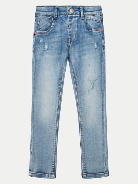 NAME IT Jeansy 13237182 Błękitny Slim Fit. Niebieskie jeansy dla dziewczynek Name it, z bawełny. Za 71.99 zł.