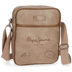 Torba w kolorze beżowym na tablet - (S)20 x (W)25 x (G)6,5 cm. Brązowe torby na ramię męskie Pepe Jeans, w paski, z materiału. W wyprzedaży za 97.95 zł.
