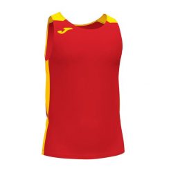 Tank top do biegania męski Joma Record II. Czerwone t-shirty męskie Joma, m, z aplikacjami, z poliesteru, bez kołnierzyka. Za 141.50 zł.