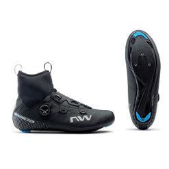Buty szosowe męskie Northwave Celsius R Arctic GTX. Czarne buty sportowe męskie Northwave, bez zapięcia, rowerowe. W wyprzedaży za 896.00 zł.