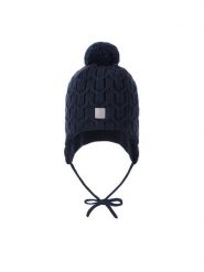 Reima Czapka Nunavut 5300065B Granatowy. Niebieskie rękawiczki dziecięce Reima, bez wzorów, z materiału. Za 179.99 zł.