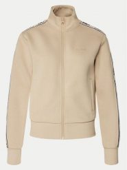 Guess Bluza V2YQ16 KB3P2 Beżowy Regular Fit. Brązowe bluzy damskie Guess, xs, z aplikacjami, z bawełny, bez kaptura. Za 259.99 zł.