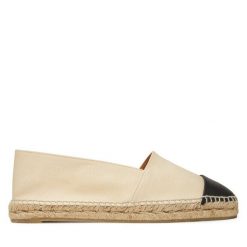 Espadryle Castañer. Brązowe espadryle damskie Castañer, bez wzorów, bez obcasa, bez zapięcia. Za 369.99 zł.