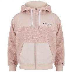 Bluza sportowa damska Champion Hooded Full Zip Sweat. Brązowe bluzy sportowe damskie Champion, s, bez wzorów, z kapturem. Za 268.00 zł.