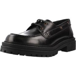 Buty GEOX D IRIDEA Czarny. Czarne obuwie sportowe damskie Geox, bez wzorów, ze skóry, na fitness i siłownię. Za 360.99 zł.