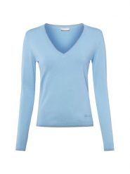 Liu Jo Collection Sweter z dzianiny Kobiety niebieski, XS. Niebieskie swetry damskie Liu Jo Collection, xs, bez wzorów, z dzianiny, eleganckie, bez kołnierzyka, bez ramiączek, bez kaptura. Za 329.95 zł.