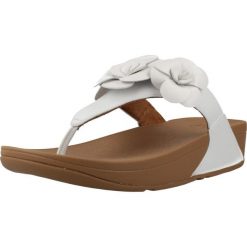 Sandały FITFLOP LULU FLOWER Biały. Białe sandały damskie FIT FLOP, bez wzorów, z materiału, bez obcasa, bez zapięcia. Za 419.99 zł.