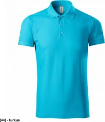 PICCOLIO Joy P21 - ADLER - Koszulka polo męska, 170 g/m, 35% poliester, 65% bawełna, - turkus 3XL. Koszulki polo męskie PICCOLIO, m, bez wzorów, z bawełny, bez ramiączek. Za 38.52 zł.