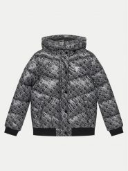 Guess Kurtka puchowa J4YL02 WEGY0 Czarny Regular Fit. Czarne kurtki i płaszcze dla dziewczynek Guess, z aplikacjami, z puchu, bez kaptura. Za 259.99 zł.
