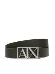 Armani Exchange Pasek XM002664 AF22854 M8327 Czarny. Czarne paski damskie Armani Exchange, bez wzorów, ze skóry. Za 289.99 zł.