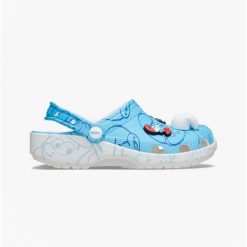 Klapki sandały chodaki damskie Crocs Smurfs Smerfy. Białe skarpety damskie Crocs, bez wzorów, z materiału. Za 219.00 zł.