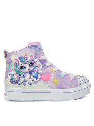 Skechers Sneakersy Twi-Lites 2.0 314378L LVMT Fioletowy. Fioletowe buty sportowe dziewczęce Skechers, bez wzorów, z materiału, bez zapięcia. Za 219.99 zł.