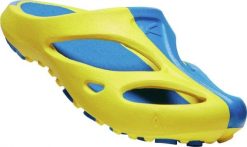 Klapki damskie Keen Shanti Yellow/Blue. Niebieskie klapki damskie 909, bez wzorów, bez obcasa. Za 288.99 zł.