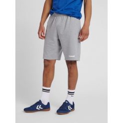Spodenki sportowe męskie Hummel Go Cotton Bermuda Shorts. Szare krótkie spodenki sportowe męskie Hummel, m, bez wzorów, z bawełny, na fitness i siłownię. Za 55.00 zł.