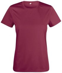 Clique Basic Active-T Women koszulka 100% poliester heather. Szare t-shirty damskie CLIQUE, s, bez wzorów, z dzianiny, bez kołnierzyka. Za 101.05 zł.