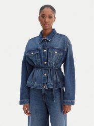 HUGO Kurtka jeansowa Gizzie 50553184 Niebieski Regular Fit. Niebieskie kurtki damskie Hugo, m, bez wzorów, z bawełny, bez kaptura. Za 859.99 zł.