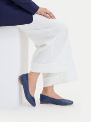 Lasocki Baleriny CEO-RST-KAJA-66K Granatowy. Niebieskie baleriny damskie Lasocki, bez wzorów, ze skóry, bez obcasa. Za 149.99 zł.