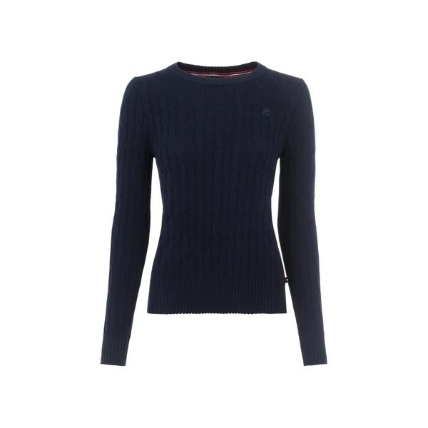 Damski sweter z okrągłym dekoltem Cavallo Bobbi. Czarne swetry damskie CAVALLO, bez wzorów, prążkowane, klasyczne, bez kołnierzyka, bez ramiączek, bez kaptura. Za 309.80 zł.