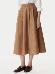 Marella Spódnica trapezowa Diva 2615101031 Brązowy Regular Fit. Brązowe spódnice damskie Marella, bez wzorów, z syntetyku, trapezowe. Za 589.99 zł.