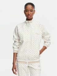 Guess Bluza V5YQ03 KB212 Kremowy Regular Fit. Białe bluzy damskie Guess, xxs, z aplikacjami, z syntetyku, bez kaptura. Za 434.99 zł.