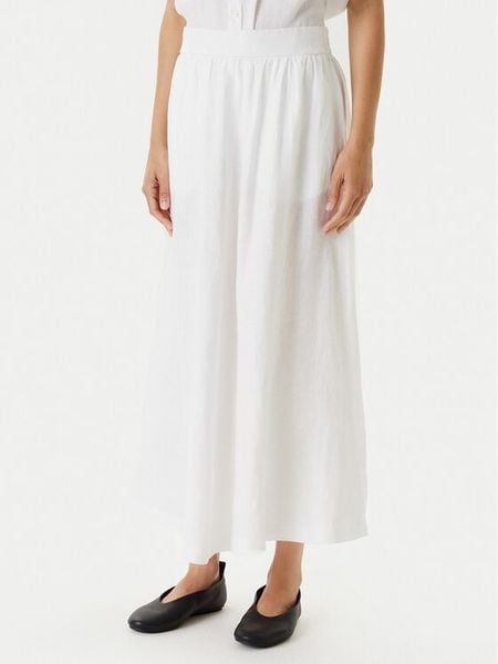 United Colors Of Benetton Spódnica trapezowa 4AGHD004L Écru Regular Fit. Spódnice damskie United Colors Of Benetton, l, bez wzorów, ze lnu, trapezowe. Za 199.99 zł.