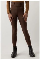 Dziewczęce legginsy jeździeckie BR Equitation Eevolv Loena Stratifield Sea. Brązowe legginsy dla dziewczynek BR, bez wzorów, z materiału. Za 346.00 zł.