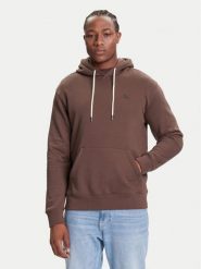 Quiksilver Bluza Salt Water Hoodie EQYFT05159 Brązowy Regular Fit. Brązowe bluzy męskie Quiksilver, m, bez wzorów, z bawełny, bez kaptura. Za 249.99 zł.