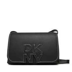 Torebka DKNY. Czarne listonoszki damskie DKNY, bez wzorów, bez dodatków. Za 309.99 zł.
