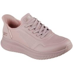 Buty sportowe damskie Skechers Bobs Squad 4 Key Look. Czerwone obuwie sportowe damskie Skechers, bez wzorów, ze skóry ekologicznej, na fitness i siłownię. Za 390.00 zł.